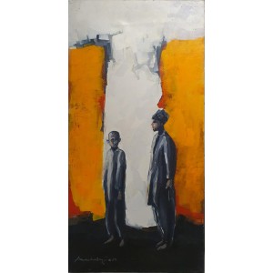 Arsalan Naqvi, 18 x 36 Inch, Acrylic on Canvas, Figurative Painting, AC-ARN-111
